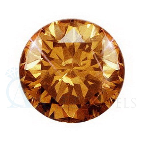 Round Champagne Diamond