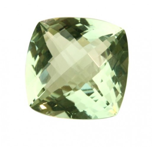 Antique Cushion Checker Board Green Amethyst