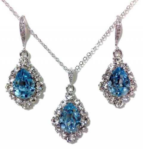 aquamarine jewellery set