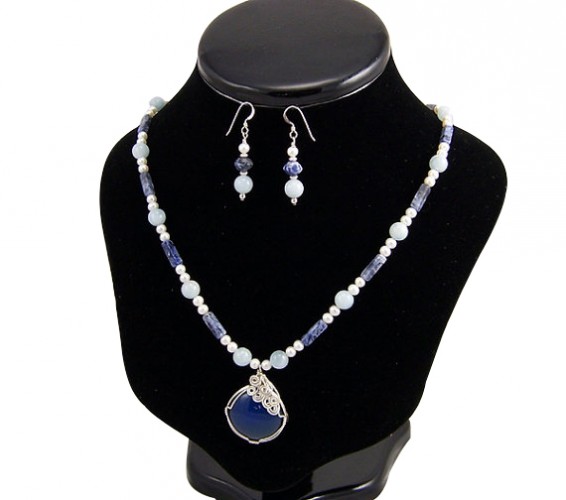 aquamarine jewellery set