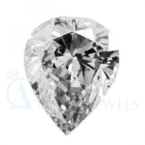 Pear White Diamond