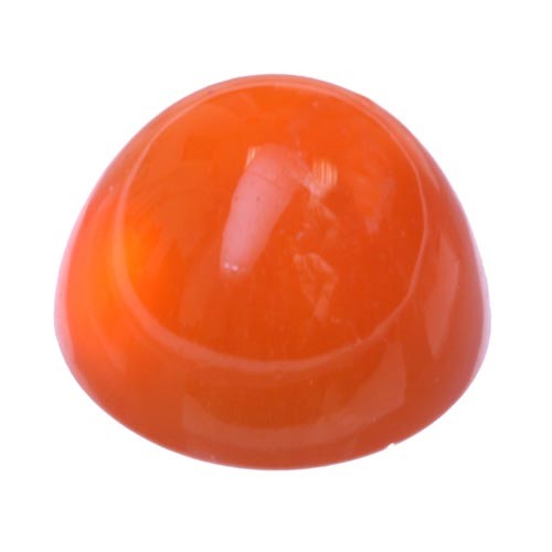 Cabochon Bullet Red-Orange Carnelian