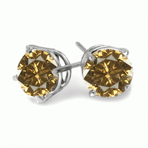 Champagne Diamond Earrings