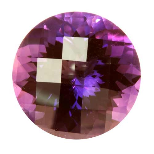 Dark Purple Round Amethyst Briolette