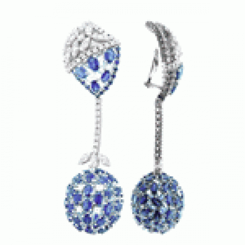 Diamond Sapphre Earrings
