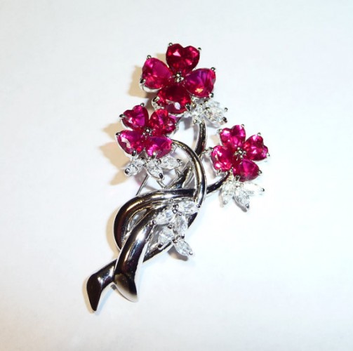 diamond brooch