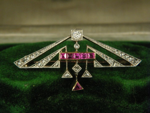 diamond brooch