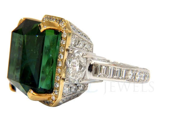 Natural Green Tourmaline Ring