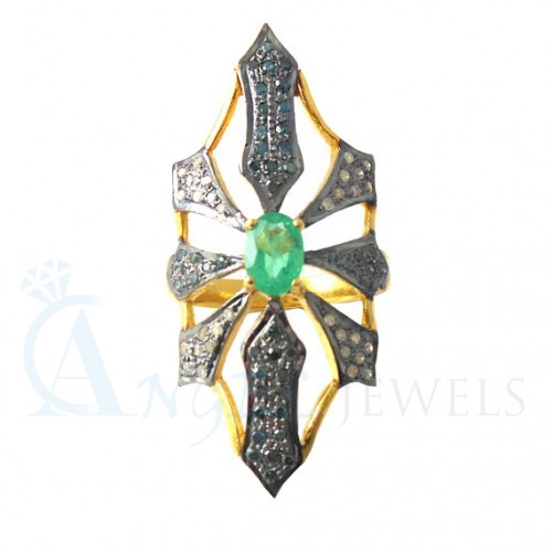 emerald gemstone ring