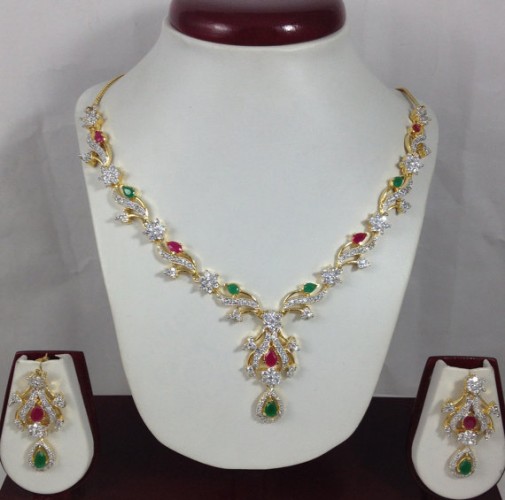 emerald jewellery set