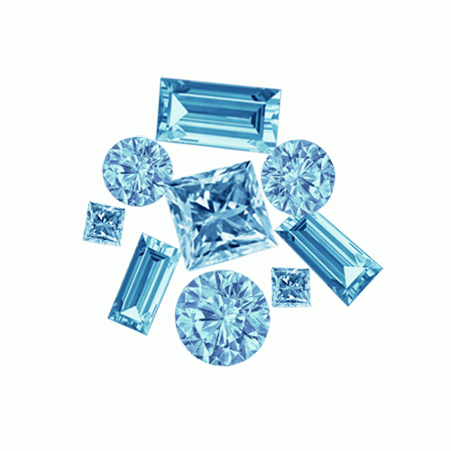 English Blue Mix Diamond
