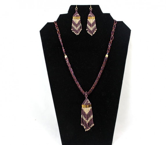 garnet jewellery set