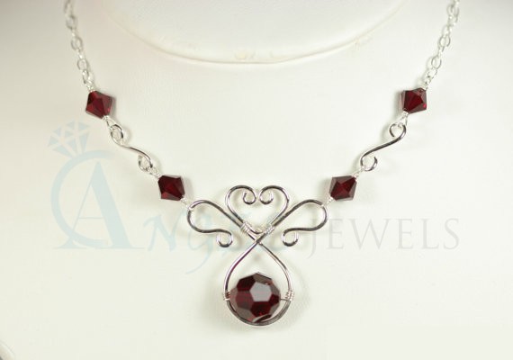 garnet necklace