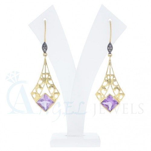gemstone designer earrings