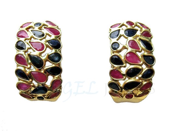 gemstone designer earrings