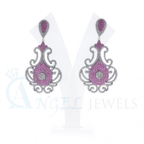 gemstone designer earrings