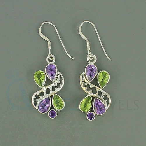 gemstone designer earrings