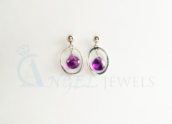 gemstone designer earrings