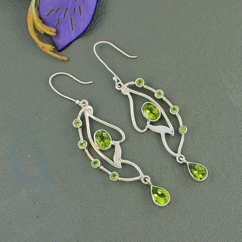 gemstone designer earrings