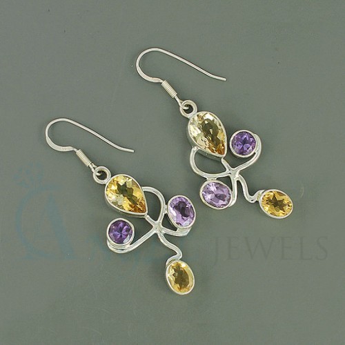 gemstone designer earrings