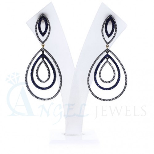 gemstone designer earrings