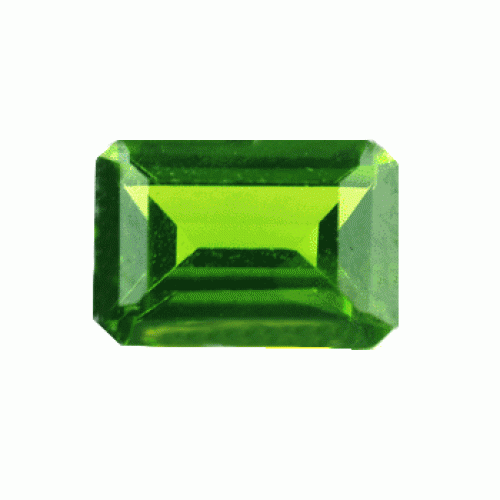 Green Octagonal Chrome Diopside