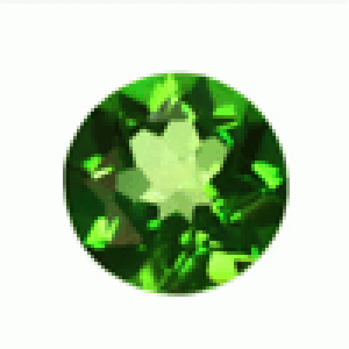 Green Round Chrome Diopside