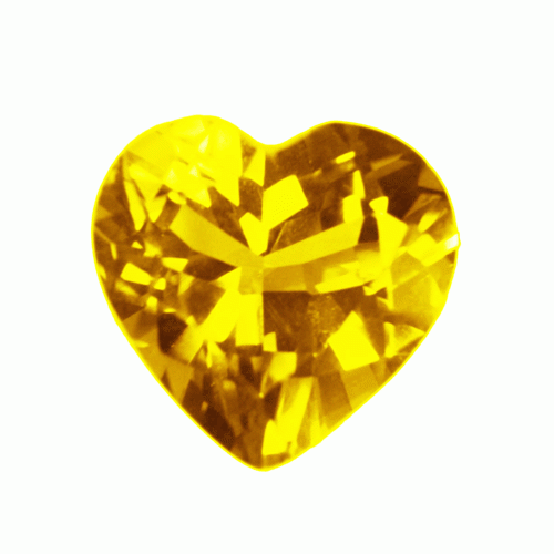 Heart Golden Citrine