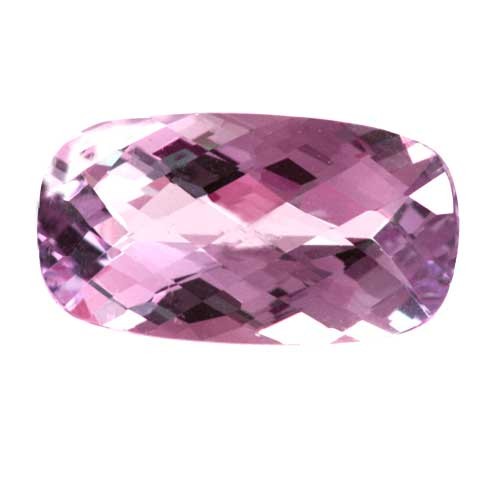 Long Cushion Checker Board Pink Amethyst