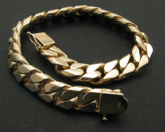 mens gold bracelet