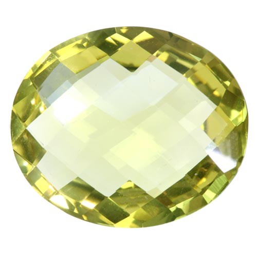 Oval Checker Board Rare Large Lemon Citrine