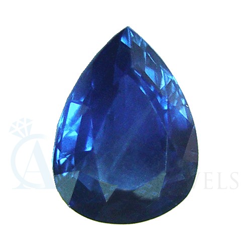 Pear Blue Sapphire