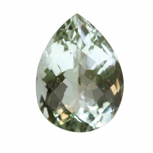 Pear Checker Board Green Amethyst