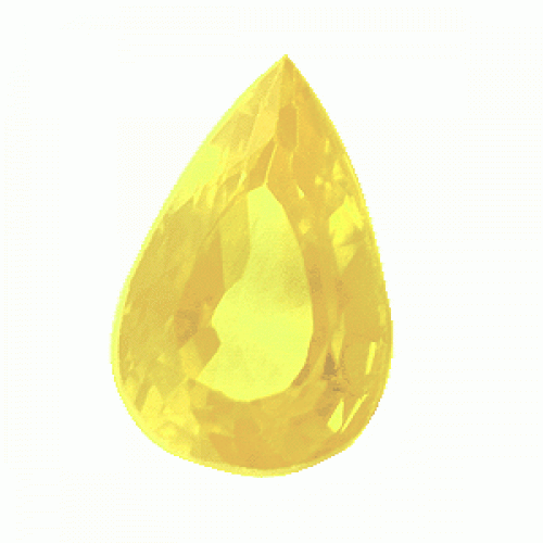 Pear Rare Large Lemon Citrine
