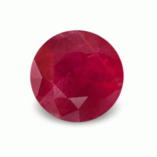 Round Red Ruby