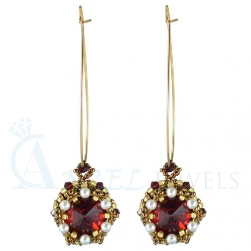 ruby earrings