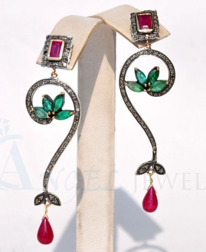 ruby earrings