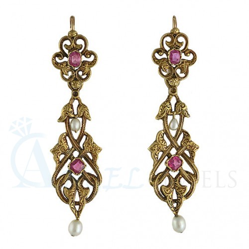 ruby earrings