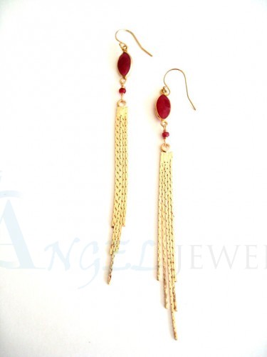 ruby earrings