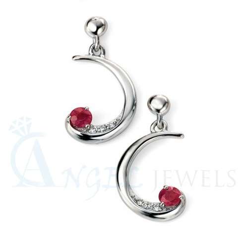 ruby earrings