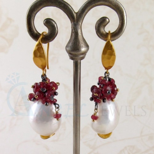 ruby earrings