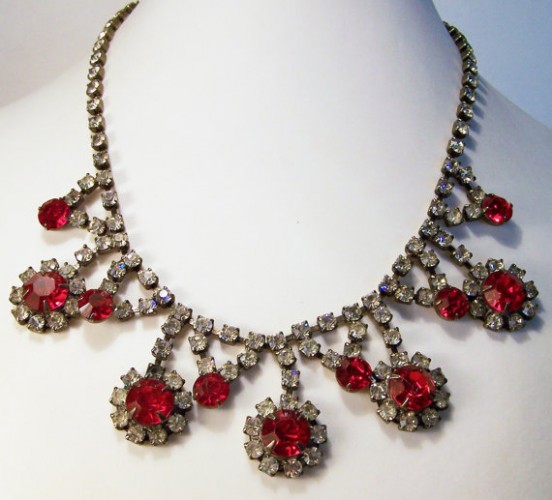ruby jewellery set