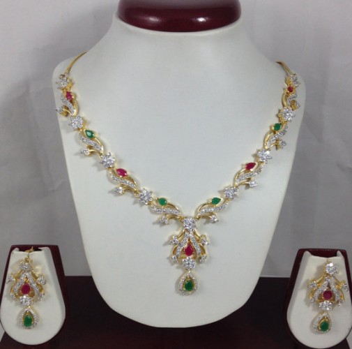 ruby jewellery set