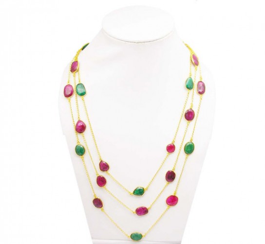 ruby jewellery set