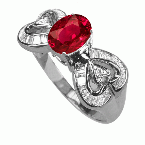 ruby diamond ring