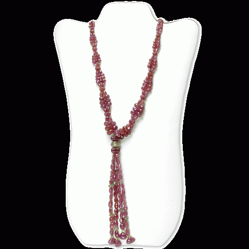 Ruby Sapphire Beads Necklace