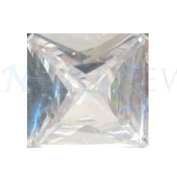 Square White Sapphire