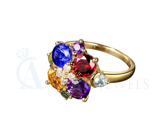 tanzanite diamond ring