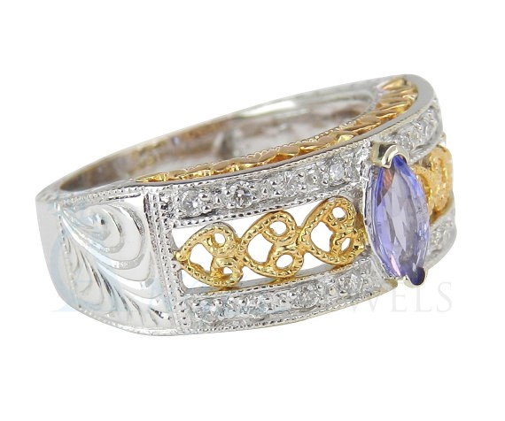 tanzanite diamond ring