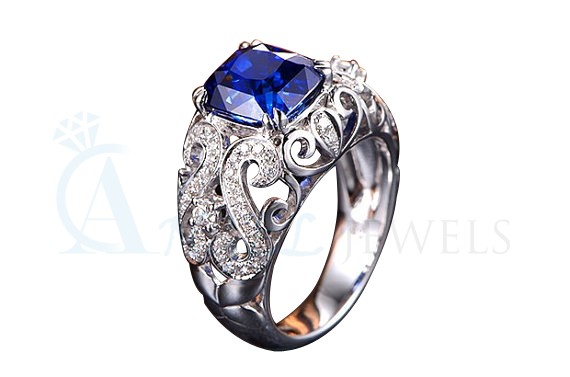 tanzanite diamond ring